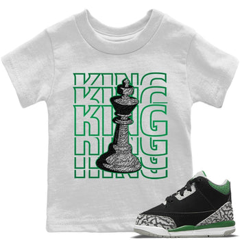 Jordan 3 Pine Green Sneaker Match Tees King Sneaker Tees Jordan 3 Pine Green Sneaker Release Tees Kids Shirts