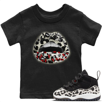 Jordan 11 Animal Instinct Sneaker Match Tees Lips Jewel Sneaker Tees Jordan 11 Animal Instinct Sneaker Release Tees Kids Shirts
