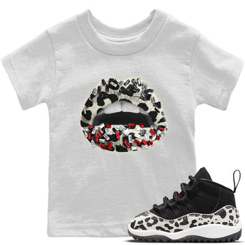 Jordan 11 Animal Instinct Sneaker Match Tees Lips Jewel Sneaker Tees Jordan 11 Animal Instinct Sneaker Release Tees Kids Shirts