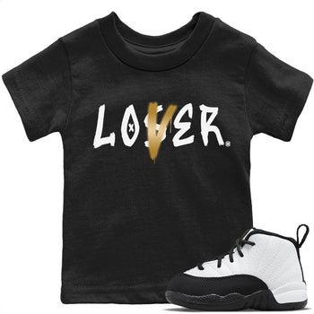 Jordan 12 Royalty Sneaker Match Tees Loser Lover Sneaker Tees Jordan 12 Royalty Sneaker Release Tees Kids Shirts