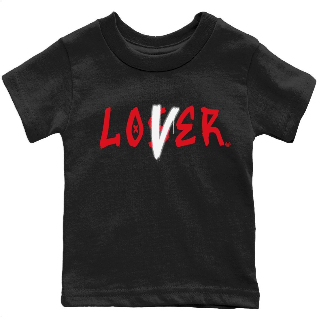 Jordan 4 Red Thunder Sneaker Match Tees Loser Lover Sneaker Tees Jordan 4 Red Thunder Sneaker Release Tees Kids Shirts