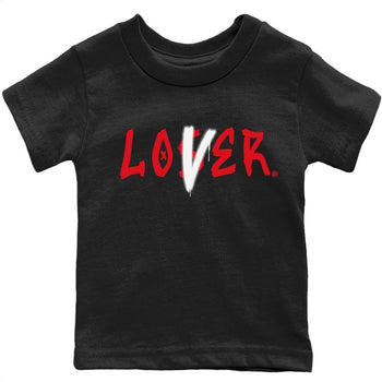 Jordan 4 Red Thunder Sneaker Match Tees Loser Lover Sneaker Tees Jordan 4 Red Thunder Sneaker Release Tees Kids Shirts