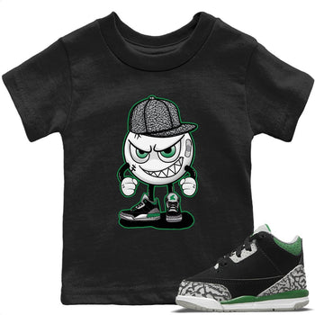 Jordan 3 Pine Green Sneaker Match Tees Mischief Emoji Sneaker Tees Jordan 3 Pine Green Sneaker Release Tees Kids Shirts