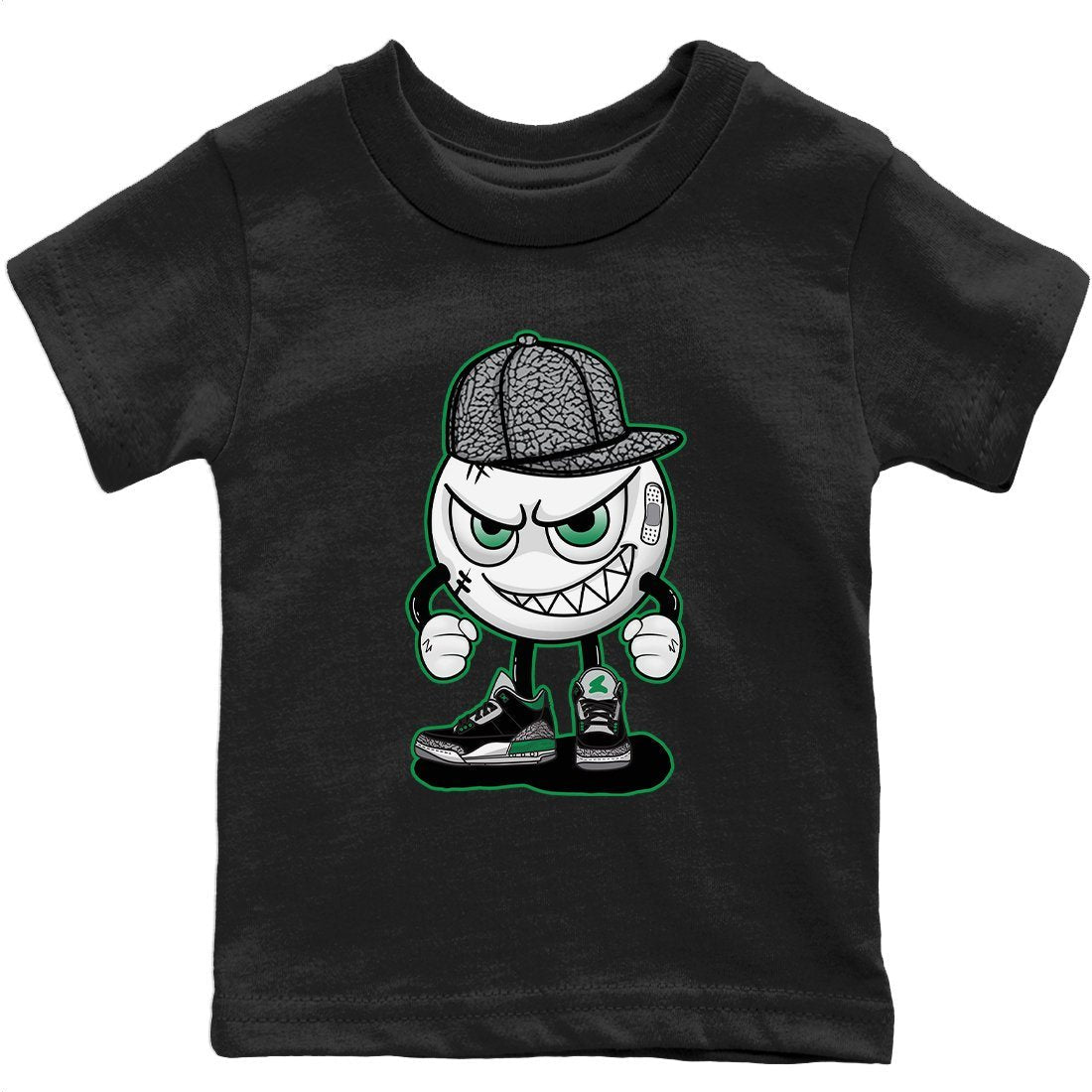 Jordan 3 Pine Green Sneaker Match Tees Mischief Emoji Sneaker Tees Jordan 3 Pine Green Sneaker Release Tees Kids Shirts