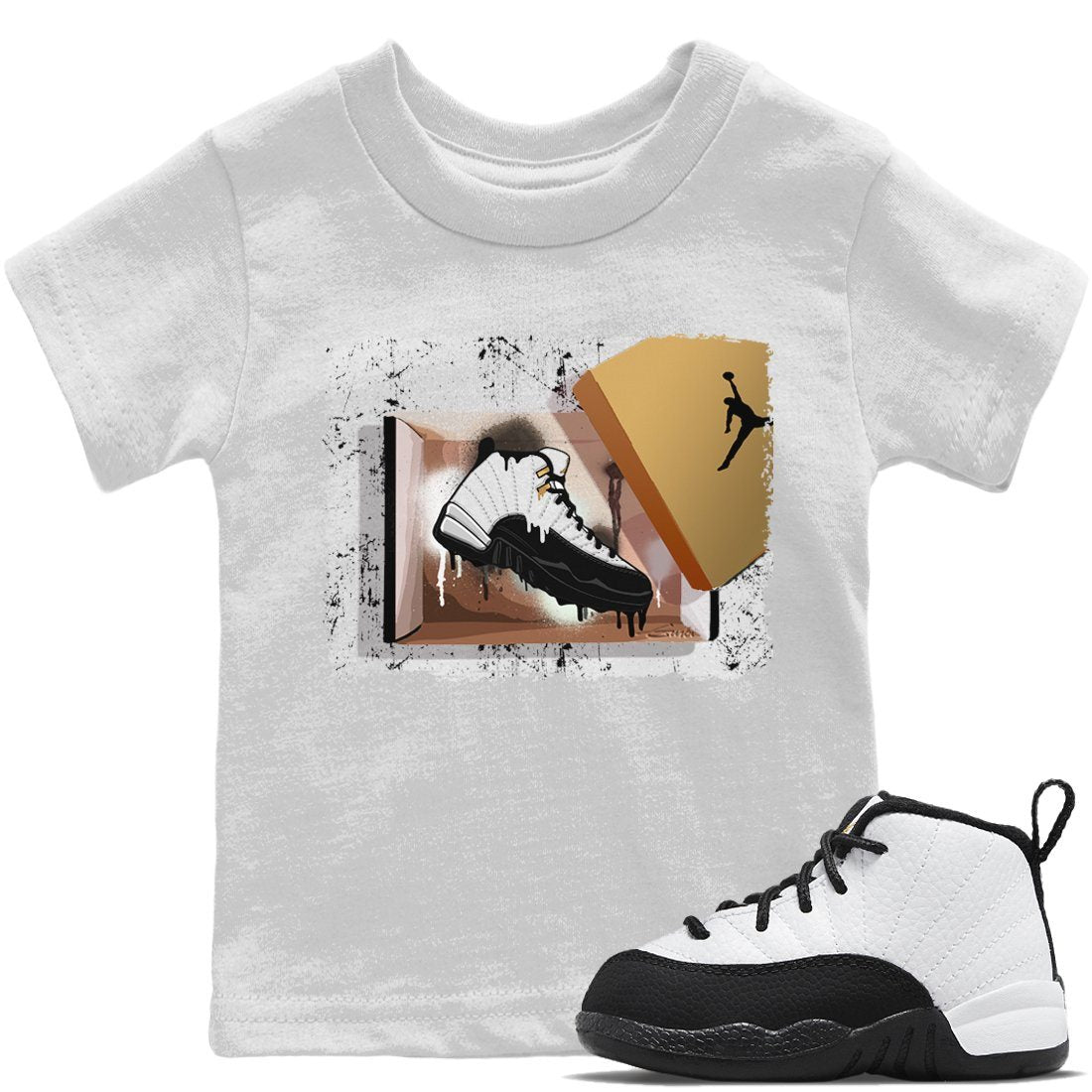 Jordan 12 Royalty Sneaker Match Tees New Kicks Sneaker Tees Jordan 12 Royalty Sneaker Release Tees Kids Shirts