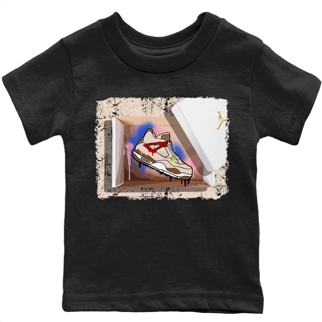 Jordan 4 Wild Things Sneaker Match Tees New Kicks Sneaker Tees Jordan 4 Wild Things Sneaker Release Tees Kids Shirts