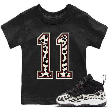 Jordan 11 Animal Instinct Sneaker Match Tees Number 11 Sneaker Tees Jordan 11 Animal Instinct Sneaker Release Tees Kids Shirts
