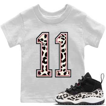 Number 11 Kids Tops - Air Jordan 11 Animal Instinct - SNRT Sneaker Tee
