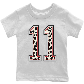 Jordan 11 Animal Instinct Sneaker Match Tees Texture 11 Sneaker Tees Jordan 11 Animal Instinct Sneaker Release Tees Kids Shirts