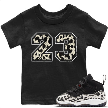 Jordan 11 Animal Instinct Sneaker Match Tees Number 23 Sneaker Tees Jordan 11 Animal Instinct Sneaker Release Tees Kids Shirts