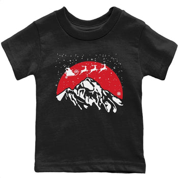 Jordan 4 Red Thunder Sneaker Match Tees Santa Silhouette Sneaker Tees Jordan 4 Red Thunder Sneaker Release Tees Kids Shirts