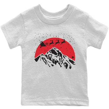 Jordan 4 Red Thunder Sneaker Match Tees Santa Silhouette Sneaker Tees Jordan 4 Red Thunder Sneaker Release Tees Kids Shirts