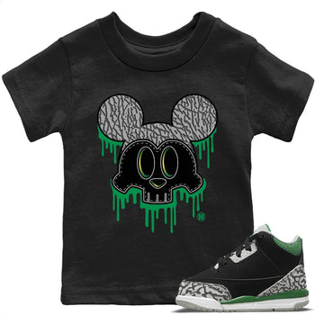 Jordan 3 Pine Green Sneaker Match Tees Skull Mouse Sneaker Tees Jordan 3 Pine Green Sneaker Release Tees Kids Shirts