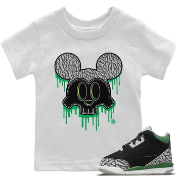 Jordan 3 Pine Green Sneaker Match Tees Skull Mouse Sneaker Tees Jordan 3 Pine Green Sneaker Release Tees Kids Shirts