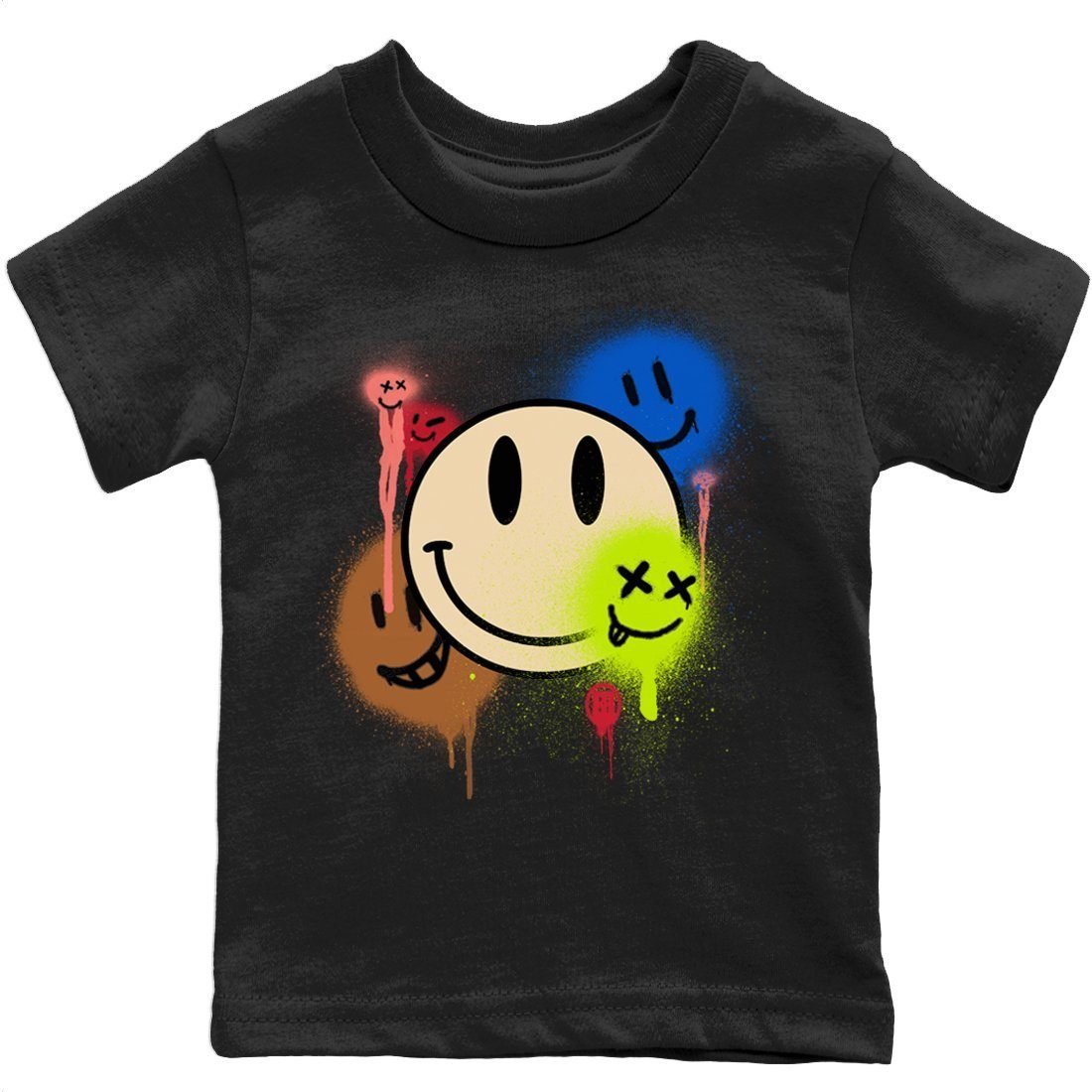 Jordan 4 Wild Things Sneaker Match Tees Smile Painting Sneaker Tees Jordan 4 Wild Things Sneaker Release Tees Kids Shirts