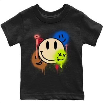 Jordan 4 Wild Things Sneaker Match Tees Smile Painting Sneaker Tees Jordan 4 Wild Things Sneaker Release Tees Kids Shirts
