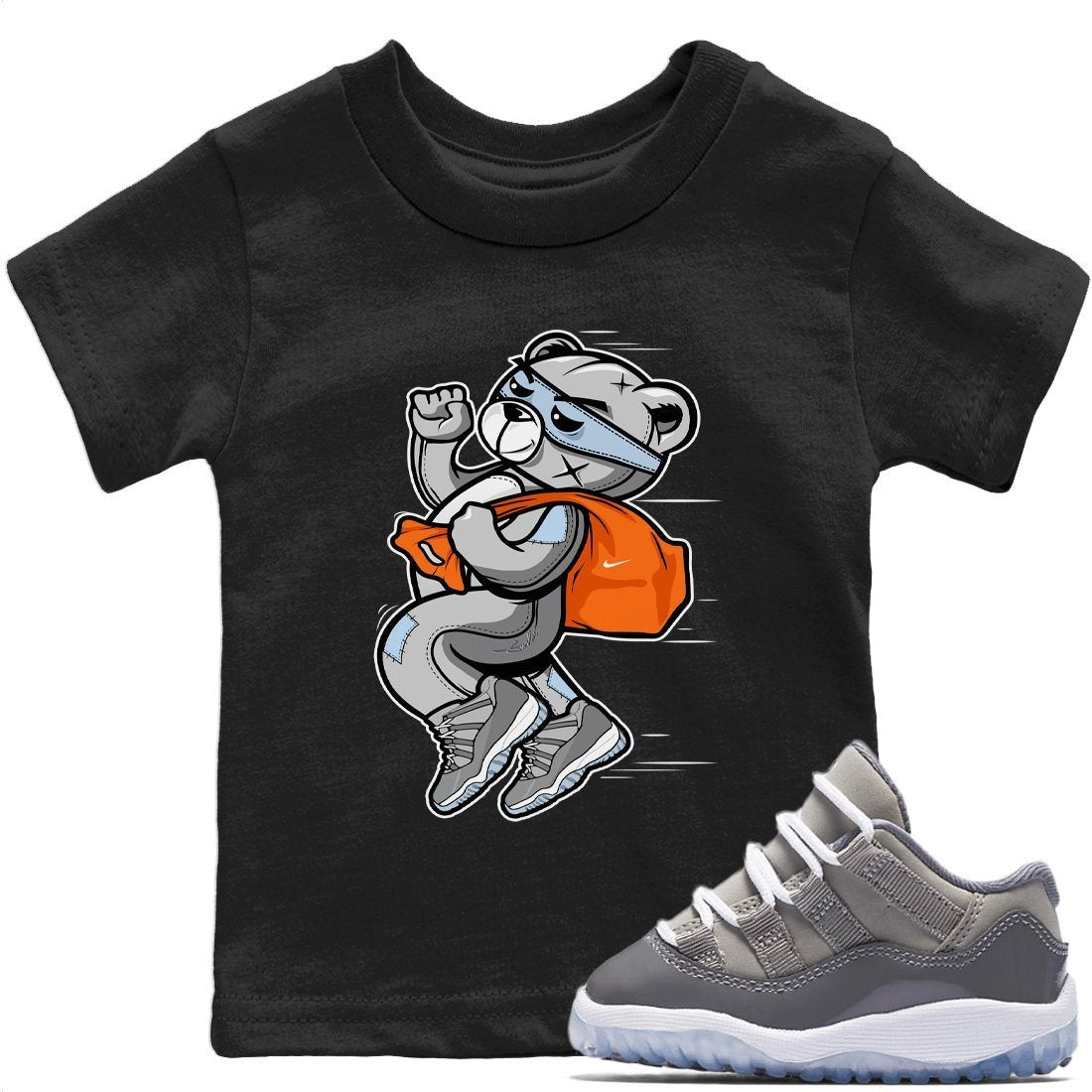 Jordan 11 Cool Grey Sneaker Match Tees Thief Bear Sneaker Tees Jordan 11 Cool Grey Sneaker Release Tees Kids Shirts