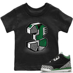 Jordan 3 Pine Green Sneaker Match Tees Three Statue Sneaker Tees Jordan 3 Pine Green Sneaker Release Tees Kids Shirts