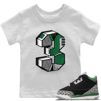 Jordan 3 Pine Green Sneaker Match Tees Three Statue Sneaker Tees Jordan 3 Pine Green Sneaker Release Tees Kids Shirts