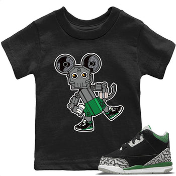 Jordan 3 Pine Green Sneaker Match Tees Toy Mouse Sneaker Tees Jordan 3 Pine Green Sneaker Release Tees Kids Shirts
