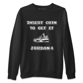 Jordan 4 Military Black Sneaker Match Tees Insert Coin Sneaker Tees Jordan 4 Military Black Sneaker Release Tees Unisex Shirts