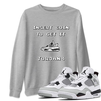 Jordan 4 Military Black Sneaker Match Tees Insert Coin Sneaker Tees Jordan 4 Military Black Sneaker Release Tees Unisex Shirts