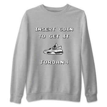 Jordan 4 Military Black Sneaker Match Tees Insert Coin Sneaker Tees Jordan 4 Military Black Sneaker Release Tees Unisex Shirts