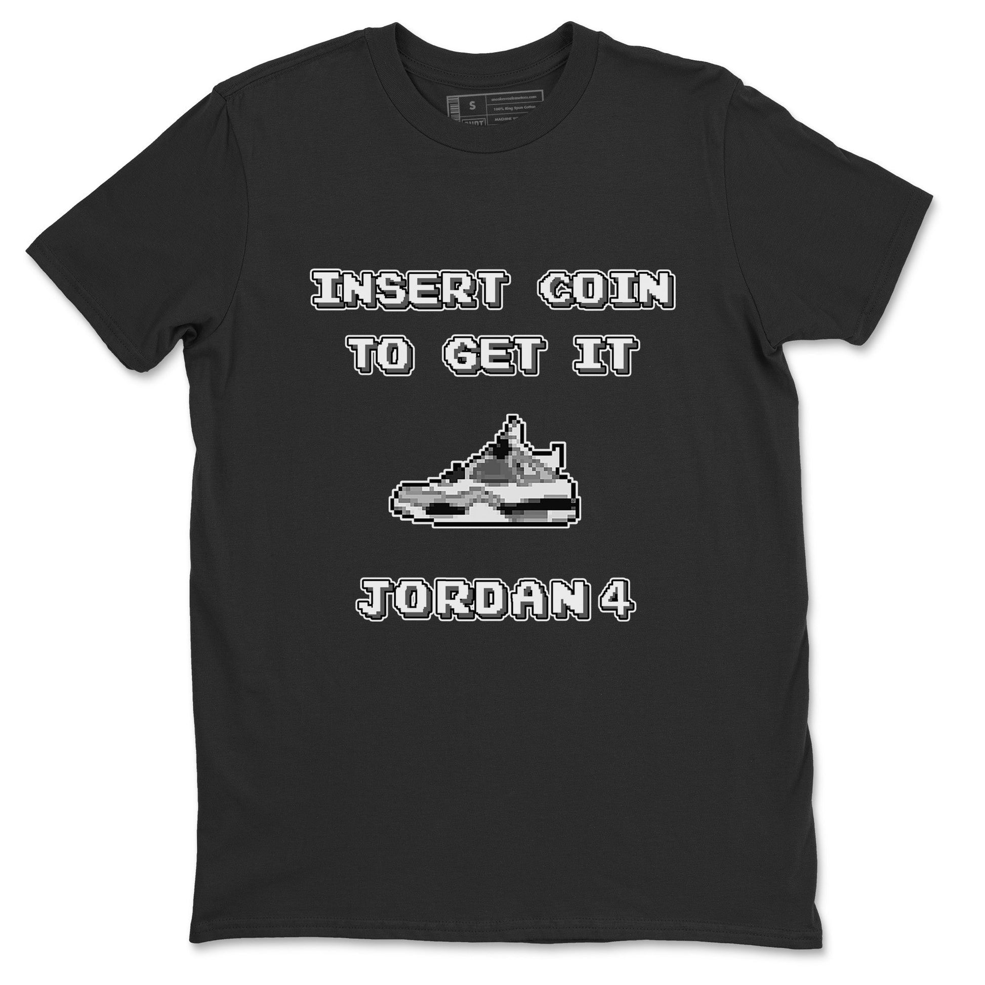 Jordan 4 Military Black Sneaker Match Tees Insert Coin Sneaker Tees Jordan 4 Military Black Sneaker Release Tees Unisex Shirts