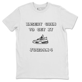 Jordan 4 Military Black Sneaker Match Tees Insert Coin Sneaker Tees Jordan 4 Military Black Sneaker Release Tees Unisex Shirts