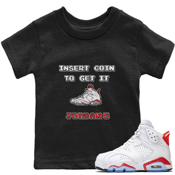 Jordan 6 Red Velvet Cookies Sneaker Match Tees Insert Coin Sneaker Tees Jordan 6 Red Velvet Cookies Sneaker Release Tees Kids Shirts
