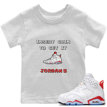 Jordan 6 Red Velvet Cookies Sneaker Match Tees Insert Coin Sneaker Tees Jordan 6 Red Velvet Cookies Sneaker Release Tees Kids Shirts