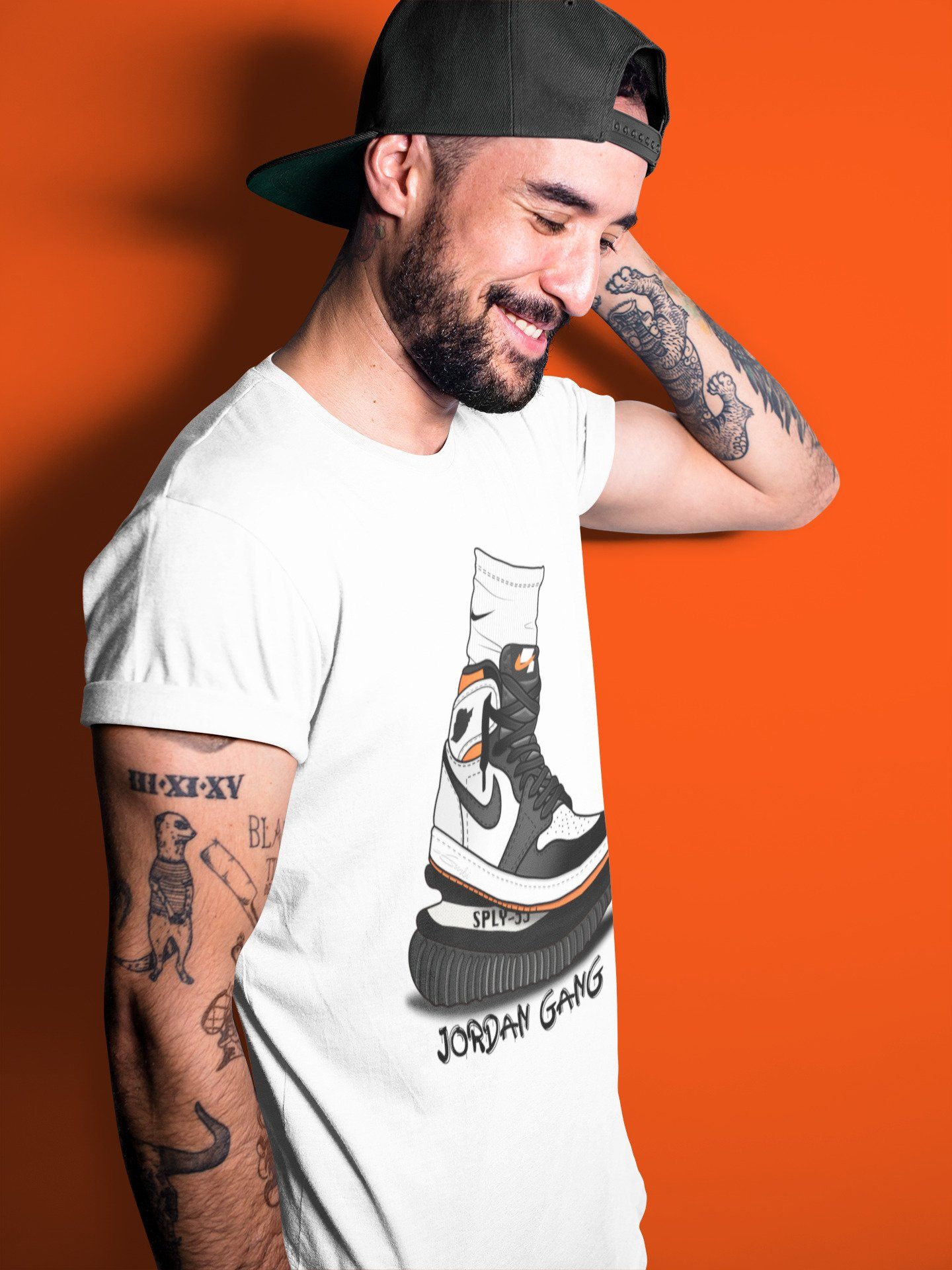 Jordan 1 Electro Orange Sneaker Match Tees Jordan Gang Sneaker Tees Jordan 1 Electro Orange Sneaker Release Tees Unisex Shirts