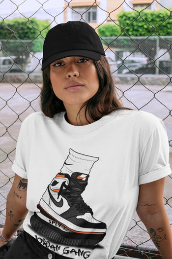 Jordan 1 Electro Orange Sneaker Match Tees Jordan Gang Sneaker Tees Jordan 1 Electro Orange Sneaker Release Tees Unisex Shirts