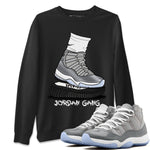 Jordan 11 Cool Grey Sneaker Match Tees Jordan Gang Sneaker Tees Jordan 11 Cool Grey Sneaker Release Tees Unisex Shirts