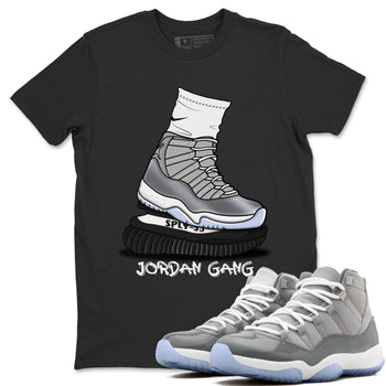Jordan 11 Cool Grey Sneaker Match Tees Jordan Gang Sneaker Tees Jordan 11 Cool Grey Sneaker Release Tees Unisex Shirts