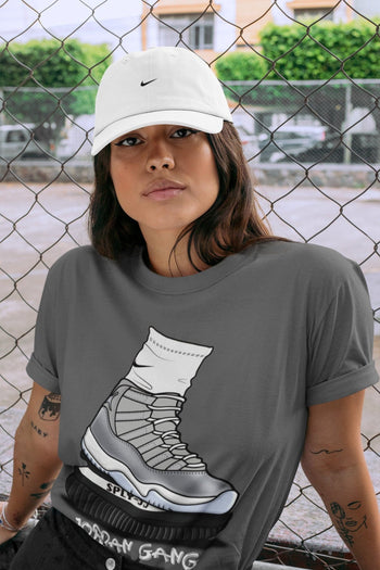 Jordan 11 Cool Grey Sneaker Match Tees Jordan Gang Sneaker Tees Jordan 11 Cool Grey Sneaker Release Tees Unisex Shirts
