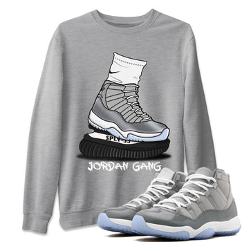 Jordan 11 Cool Grey Sneaker Match Tees Jordan Gang Sneaker Tees Jordan 11 Cool Grey Sneaker Release Tees Unisex Shirts