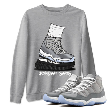 Jordan 11 Cool Grey Sneaker Match Tees Jordan Gang Sneaker Tees Jordan 11 Cool Grey Sneaker Release Tees Unisex Shirts