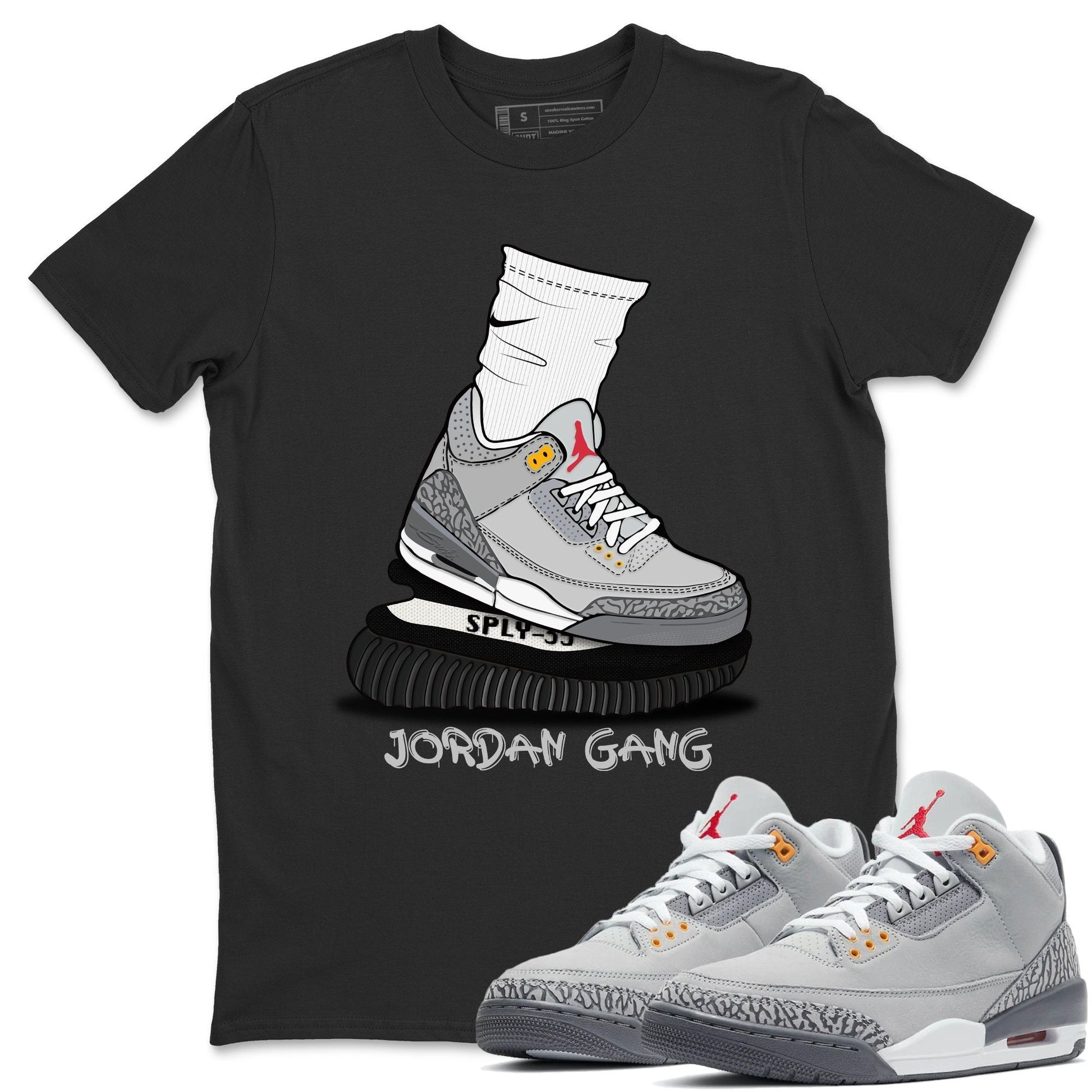 Jordan 3 Cool Grey Sneaker Match Tees Jordan Gang Sneaker Tees Jordan 3 Cool Grey Sneaker Release Tees Unisex Shirts