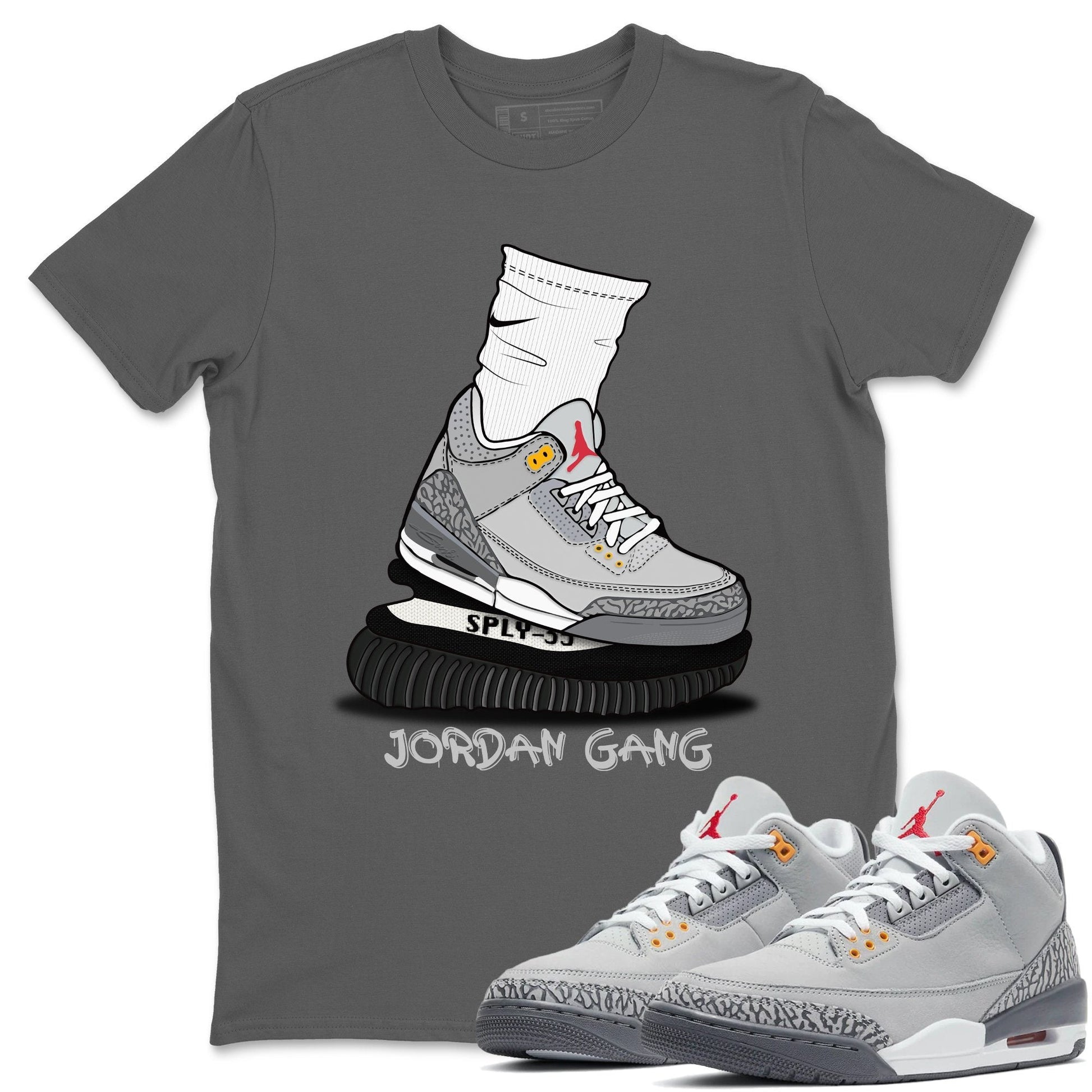 Jordan 3 Cool Grey Sneaker Match Tees Jordan Gang Sneaker Tees Jordan 3 Cool Grey Sneaker Release Tees Unisex Shirts