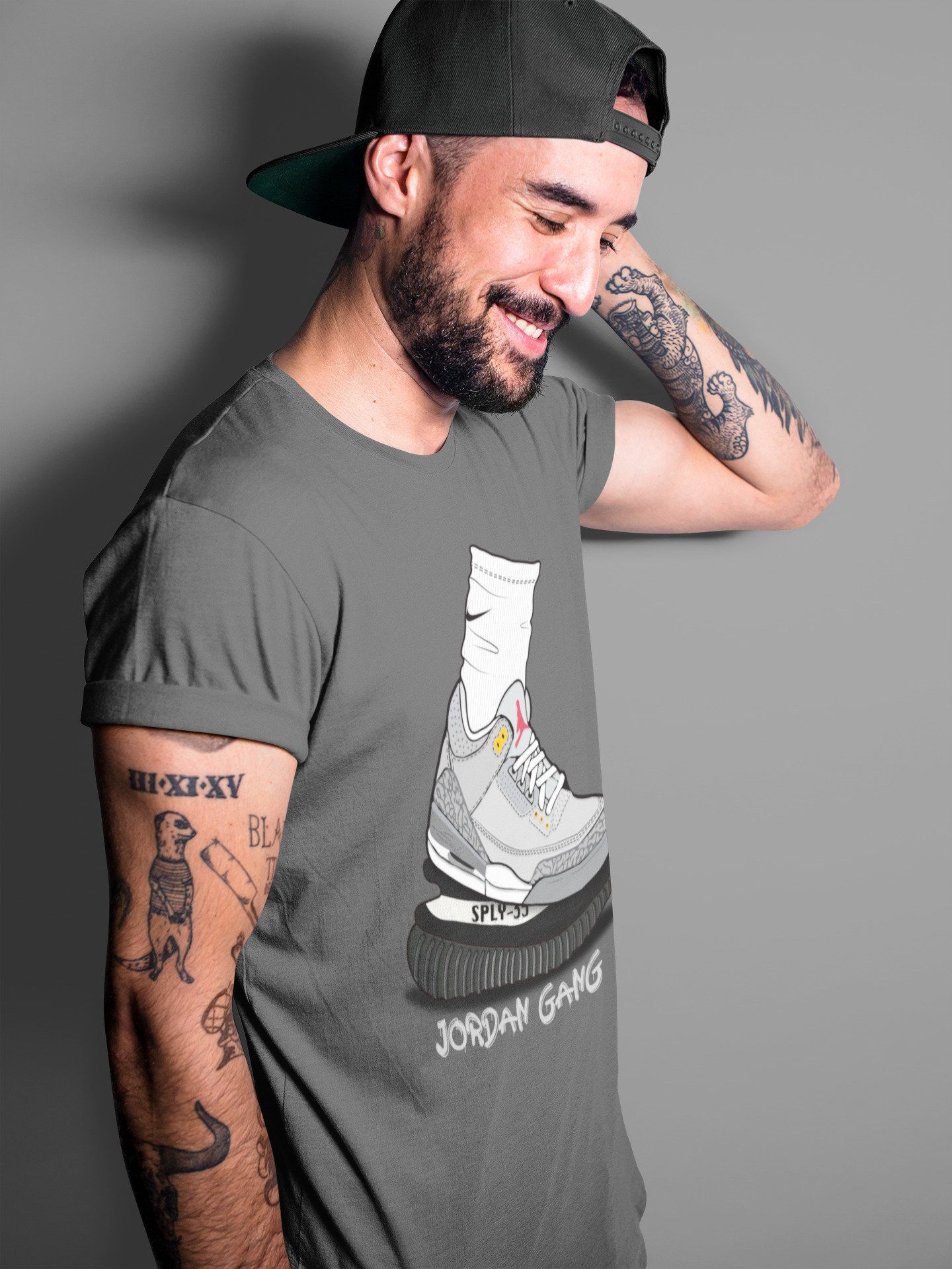 Jordan 3 Cool Grey Sneaker Match Tees Jordan Gang Sneaker Tees Jordan 3 Cool Grey Sneaker Release Tees Unisex Shirts