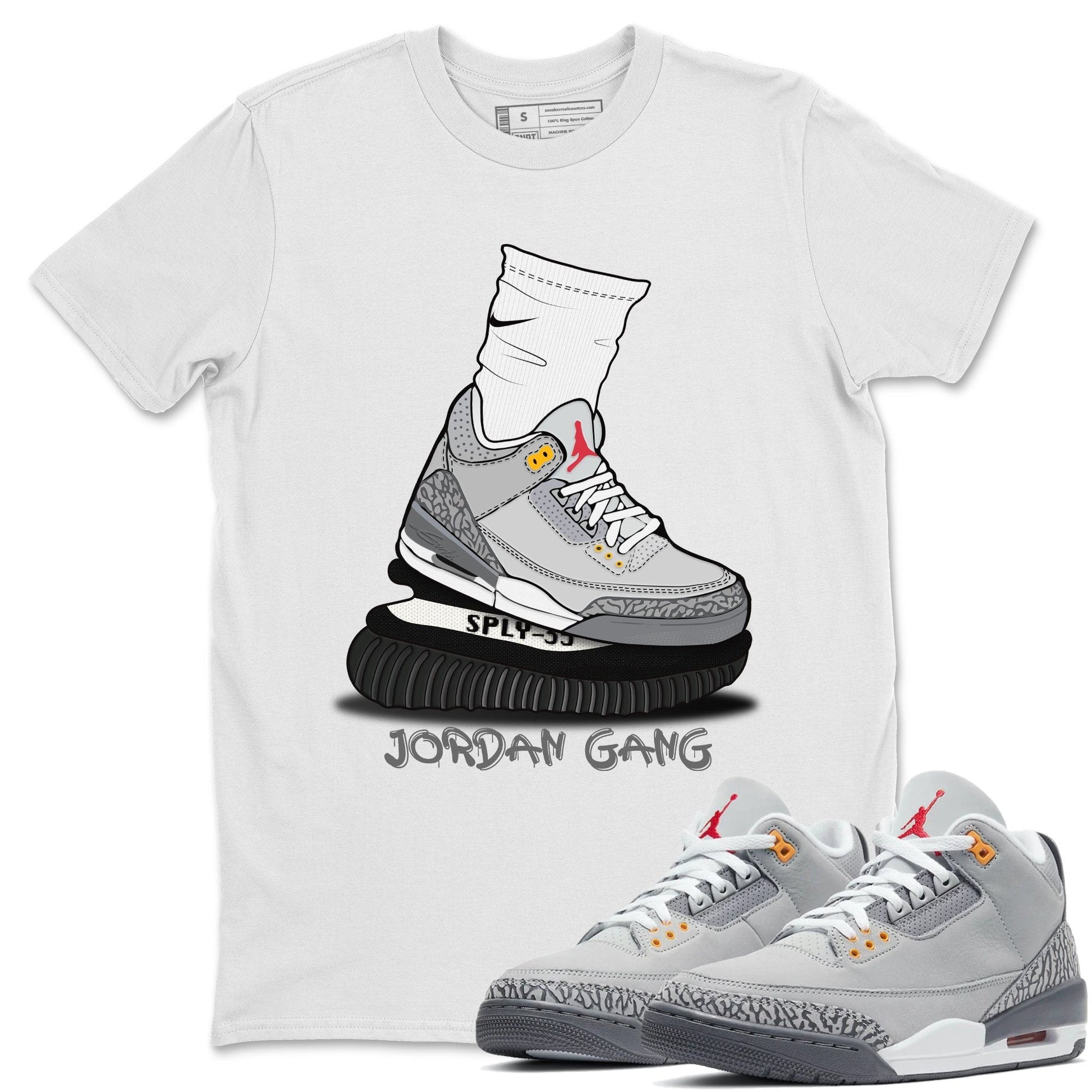 Jordan 3 Cool Grey Sneaker Match Tees Jordan Gang Sneaker Tees Jordan 3 Cool Grey Sneaker Release Tees Unisex Shirts