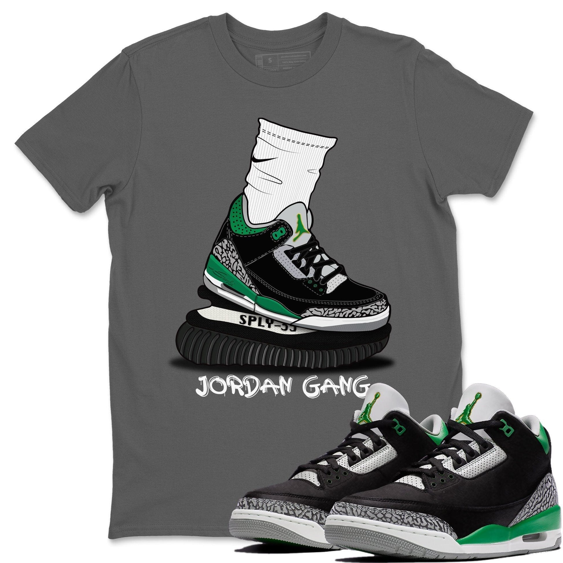 Jordan 3 Pine Green Sneaker Match Tees Jordan Gang Sneaker Tees Jordan 3 Pine Green Sneaker Release Tees Unisex Shirts