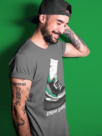Jordan 3 Pine Green Sneaker Match Tees Jordan Gang Sneaker Tees Jordan 3 Pine Green Sneaker Release Tees Unisex Shirts