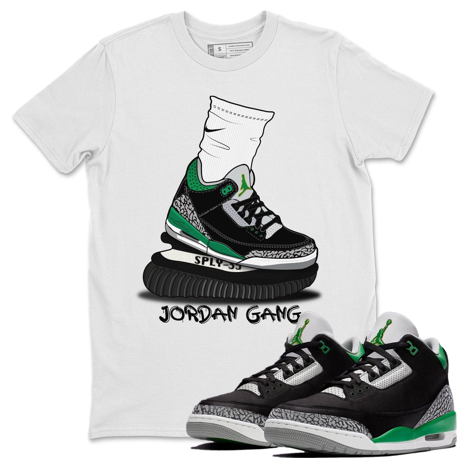 Jordan 3 Pine Green Sneaker Match Tees Jordan Gang Sneaker Tees Jordan 3 Pine Green Sneaker Release Tees Unisex Shirts