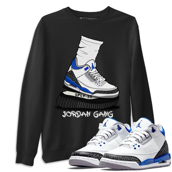 Jordan 3 Racer Blue Sneaker Match Tees Jordan Gang Sneaker Tees Jordan 3 Racer Blue Sneaker Release Tees Unisex Shirts