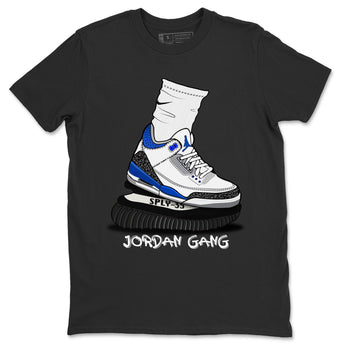 Jordan 3 Racer Blue Sneaker Match Tees Jordan Gang Sneaker Tees Jordan 3 Racer Blue Sneaker Release Tees Unisex Shirts