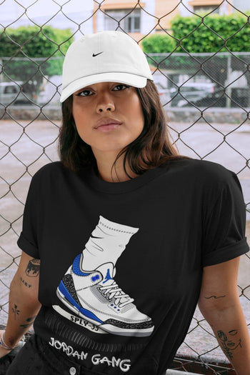 Jordan 3 Racer Blue Sneaker Match Tees Jordan Gang Sneaker Tees Jordan 3 Racer Blue Sneaker Release Tees Unisex Shirts