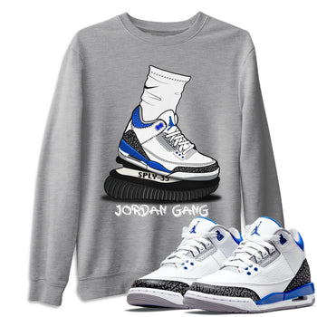 Jordan 3 Racer Blue Sneaker Match Tees Jordan Gang Sneaker Tees Jordan 3 Racer Blue Sneaker Release Tees Unisex Shirts