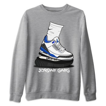 Jordan 3 Racer Blue Sneaker Match Tees Jordan Gang Sneaker Tees Jordan 3 Racer Blue Sneaker Release Tees Unisex Shirts